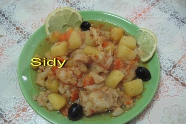 Pangasius   cu legume