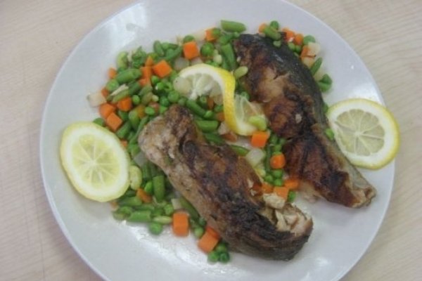 File de Crap la gratar cu legume