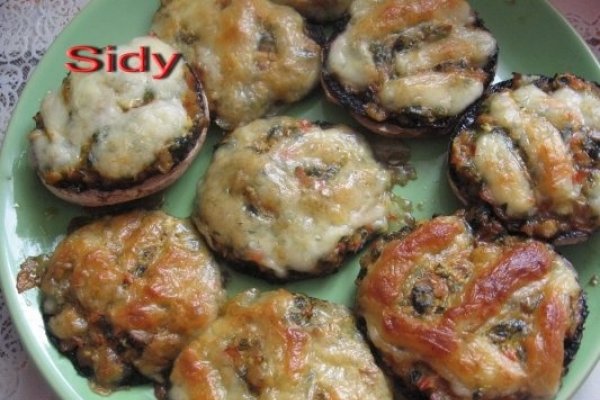 Ciuperci cu mozzarela, la cuptor