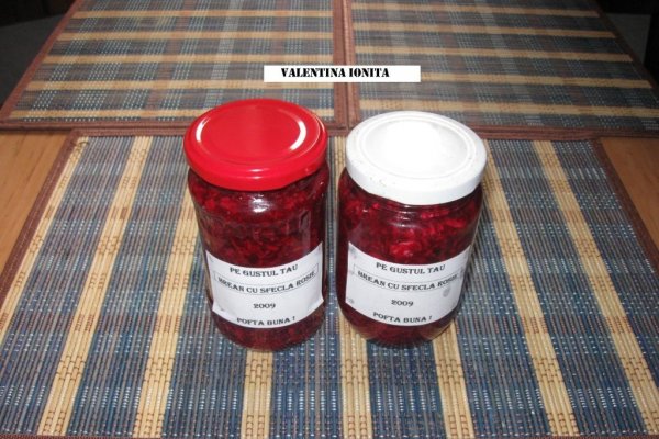 Hrean cu sfecla rosie in otet pe gustul tau