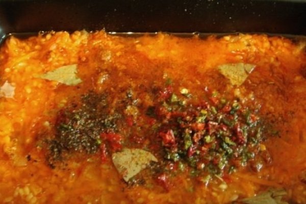 Pilaf cu muschi de porc la cuptor