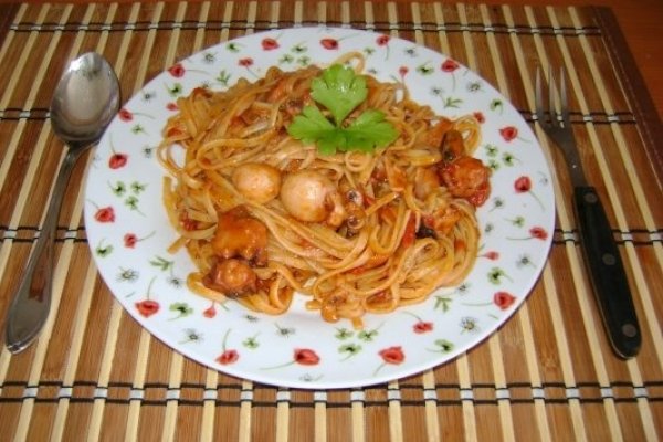 Linguine cu fructe de mare