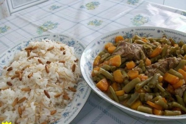 Mincare de fasole  cu carne de miel(specific arab)