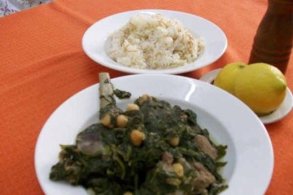 Mincare de spanac cu carne de miel(specific arab)