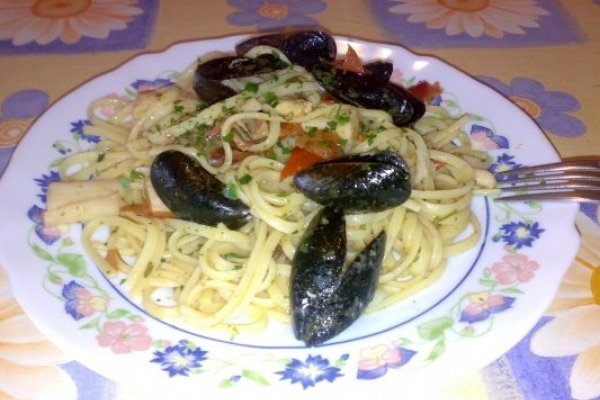 Spaghetti cu fructe de mare