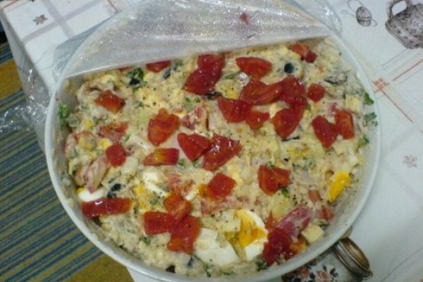 Salata de peste afumat cu maioneza