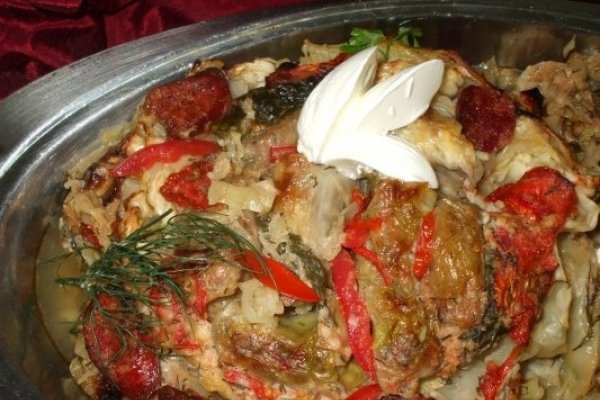 Sarmalute de curcan in cuib de varza dulce