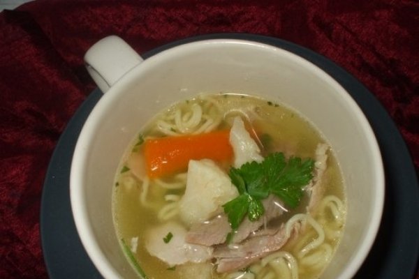 Supa de curcan cu taitei