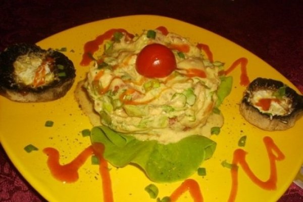 Salata  Rustica si Ciuperci la gratar