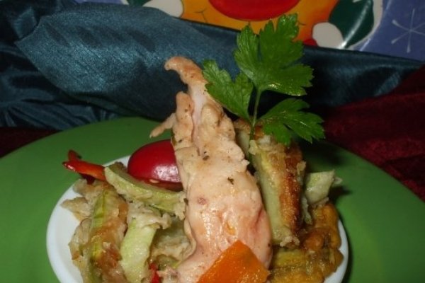 Pui cu baghete de dovlecei