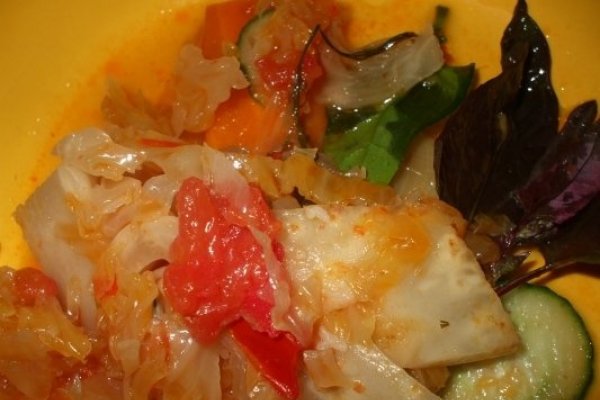 Varza acra la cuptor