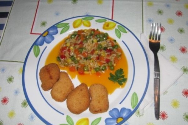 Orez cu ciuperci si legume