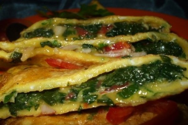 Omleta Calzone cu spanac