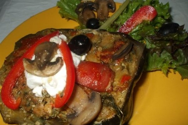 Vinete umplute cu dovlecel si ciuperci