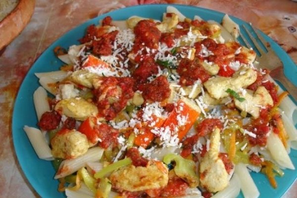 Penne cu pui