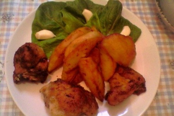 Friptura de pasare cu cartofi