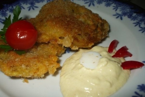 Vinete pane cu sos de usturoi