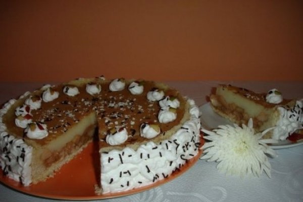 Tarta cu mere si  vanilie