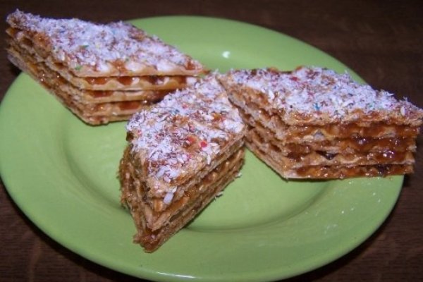 Napolitane cu crema caramel si nuca ! Pe gustul tuturor !