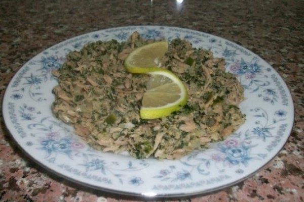 SALATA DE TUNA(CONSERVA) CU CORIANDRU VERDE