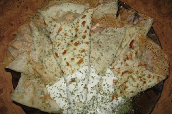 Fructe de mare in clatite cu tarhon