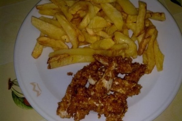 Piept de pui impanat