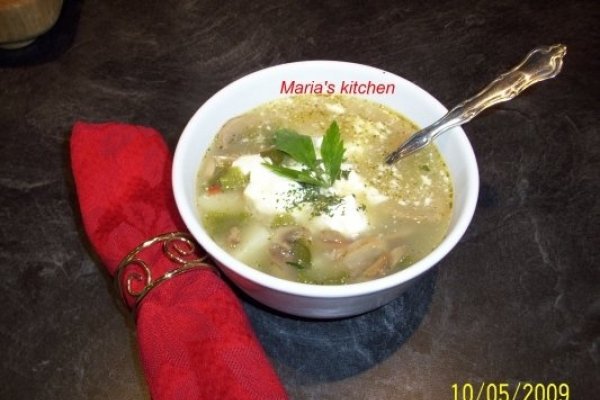 Supa de cartofi cu ciuperci