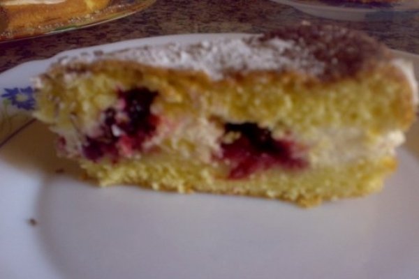 Pandispan cu crema de branza