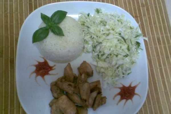 PIEPT DE PUI CU SOYA SI SUC DE RODII