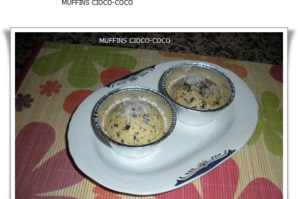 Muffins cioco-coco