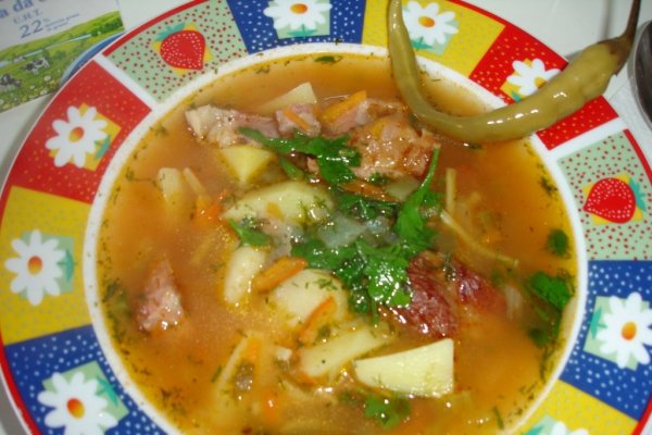 Bors de afumatura cu cartofi