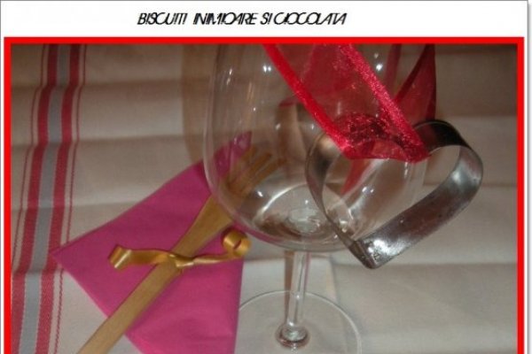 Biscuiti inimioare cu ciocolata