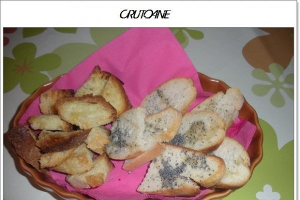 Crutoane cu rosmarin si kimen