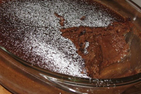 Pudding de ciocolata cu lamaie verde