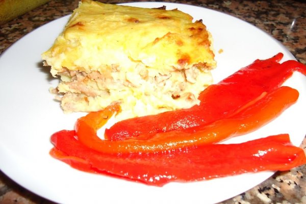 Musaca de cartofi cu carne tocata
