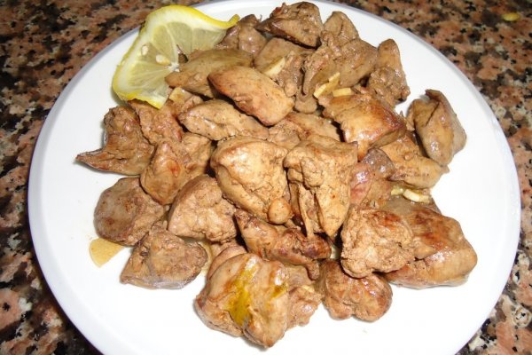 Ficatei si inimioare de pui cu lamaie