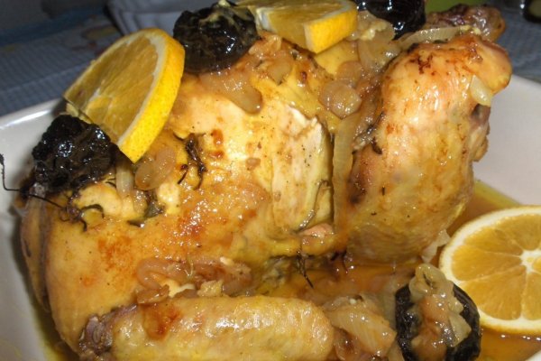 Gãinã umplutã  "à Chefe" în sos de portocale si cimbrisor