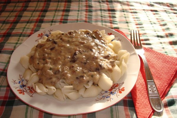 Paste cu tocanita de ciuperci