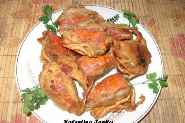 Raci prajiti in aluat de clatite de post