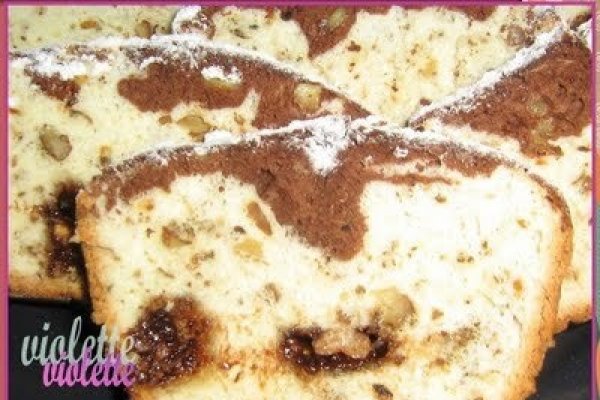 Chec din albusuri cu nuci si cicolata