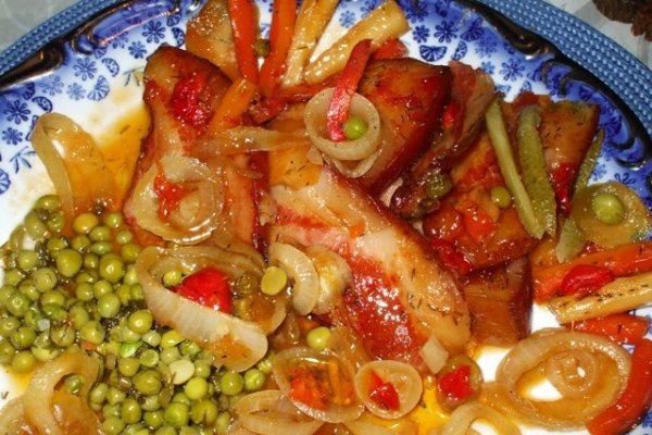 Friptura de porc la tava cu bere si inele glasate