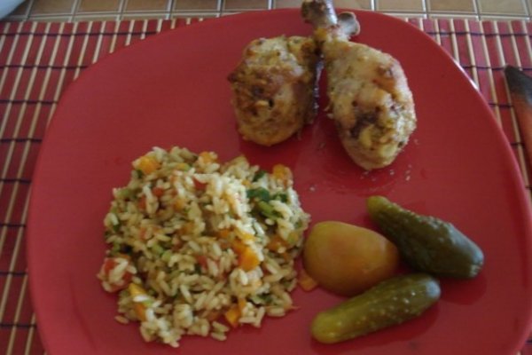 Pulpe de pui pe sare