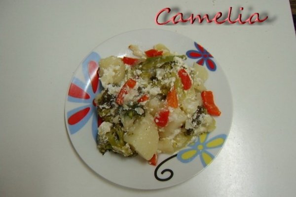 Cartofi cu broccoli si iaurt