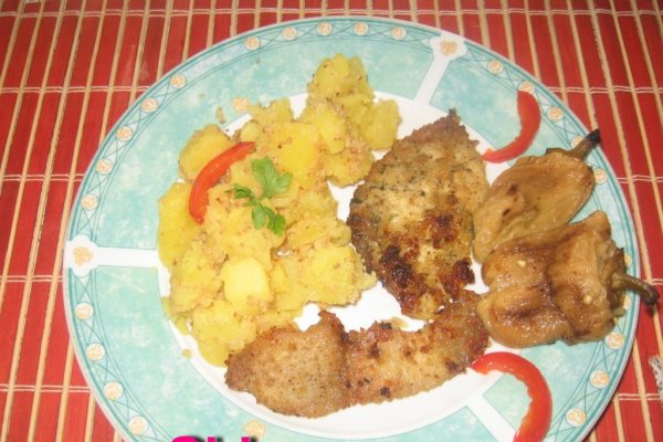 Piept de curcan cu crusta crocanta