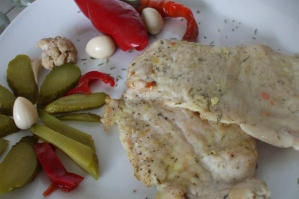 Piept de pui natur la gratar