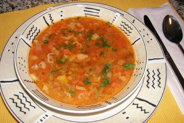 Ciorba cu carne de vita si legume