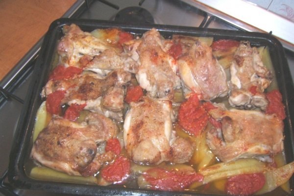 Cartofi cu spinari de pui