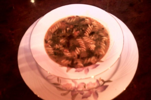 Ciorba de paste cu zeama de varza si tarhon(de post)