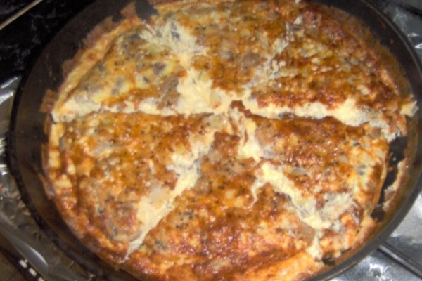 Omleta coapta cu ciuperci