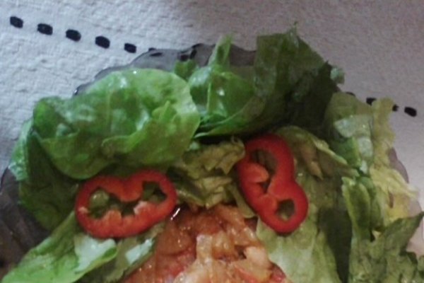 Fasole cu sos de ardei copti